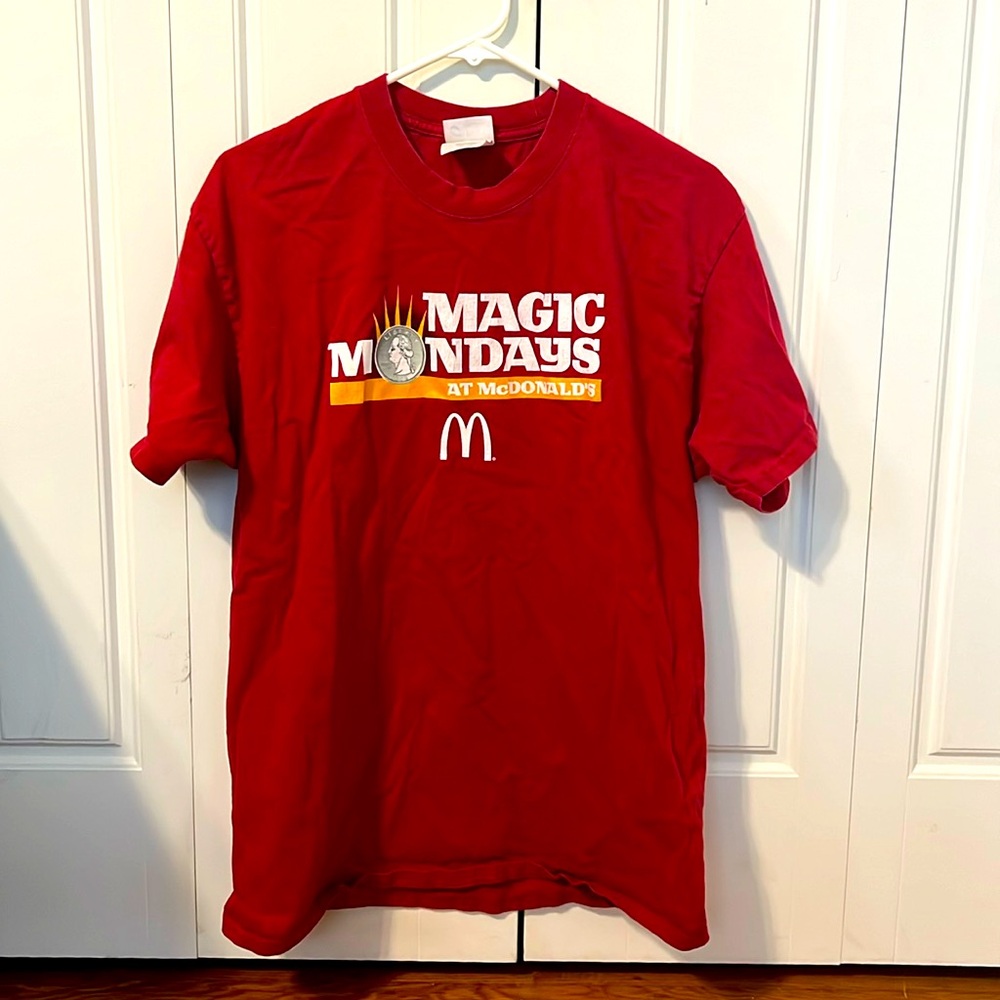 Vintage McDonalds ‘magic Monday’ red tee shirt.